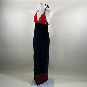 gothic cross maxi dress